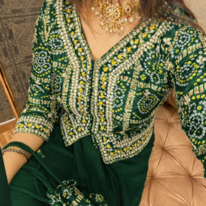 bandhani cowl stylish outfit