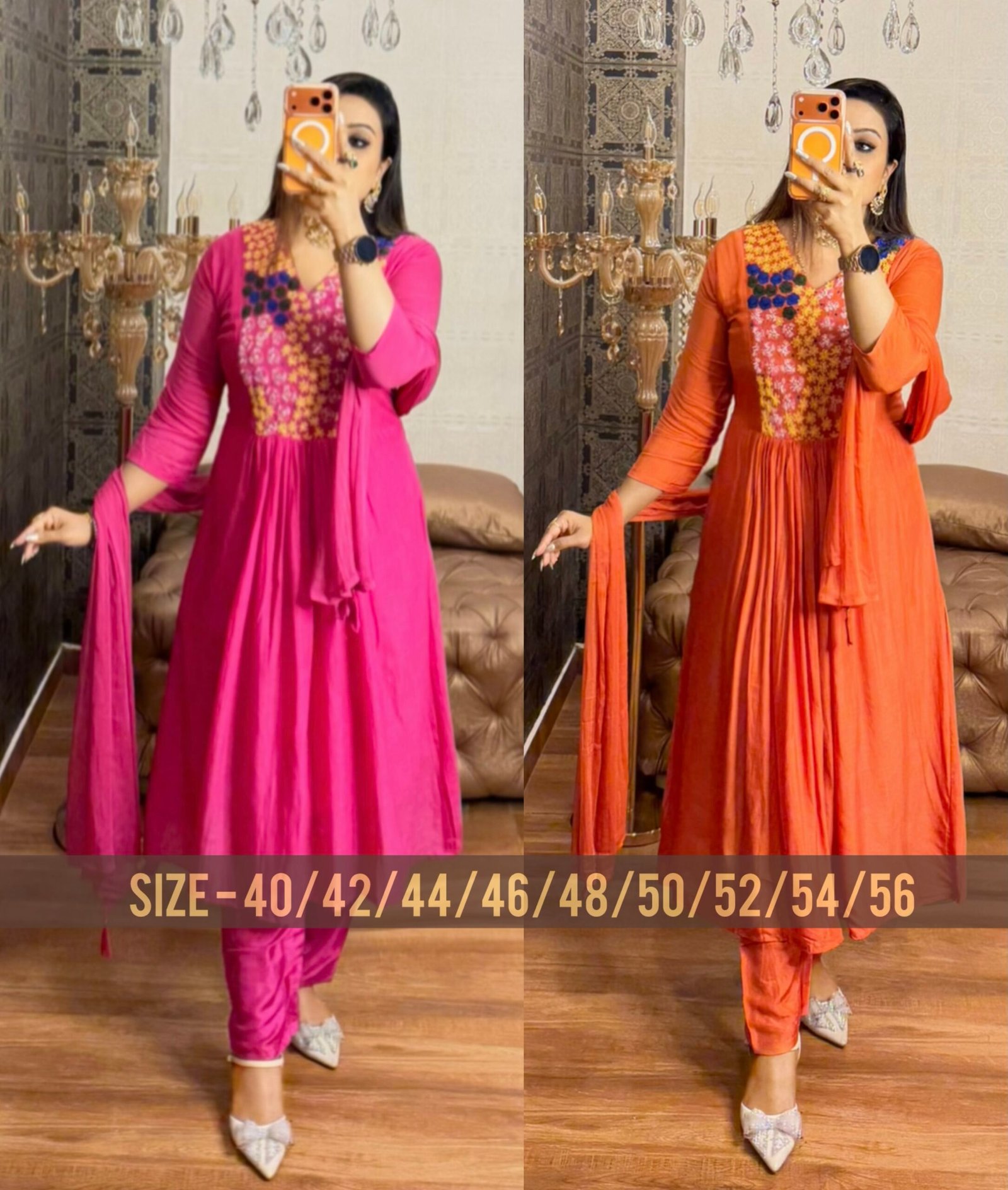 PURE MUL CHANDERI 3PC SET