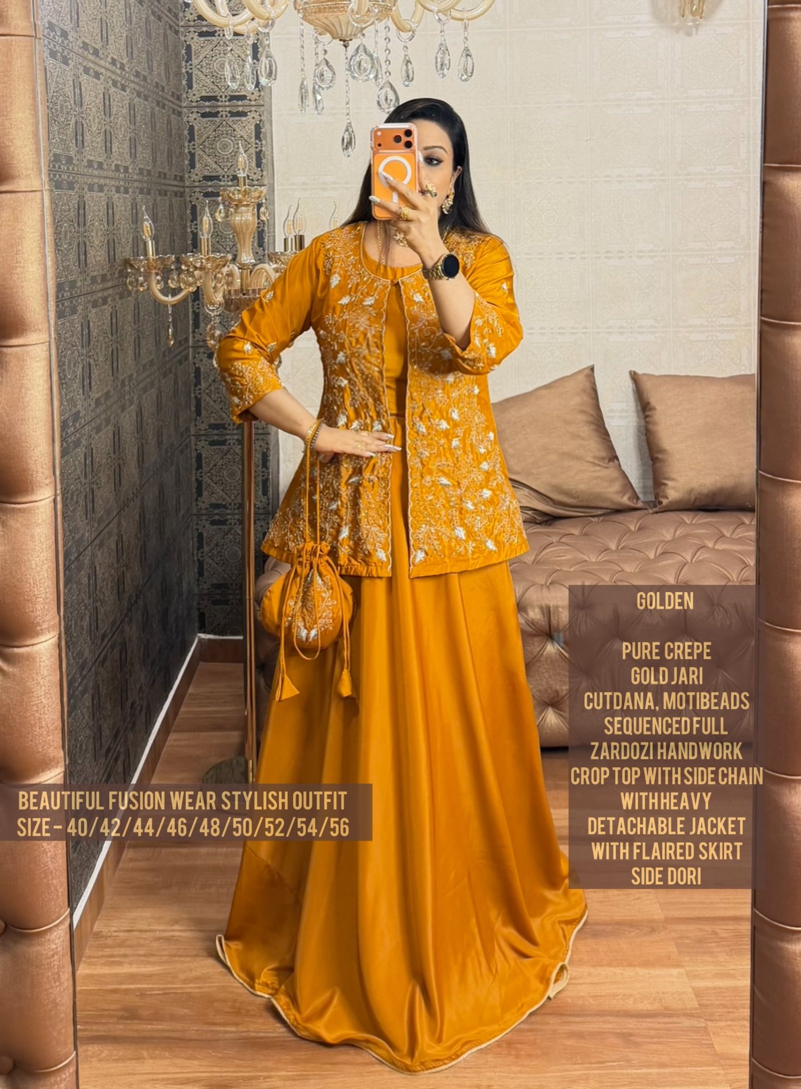 Fusion wear potli outfit