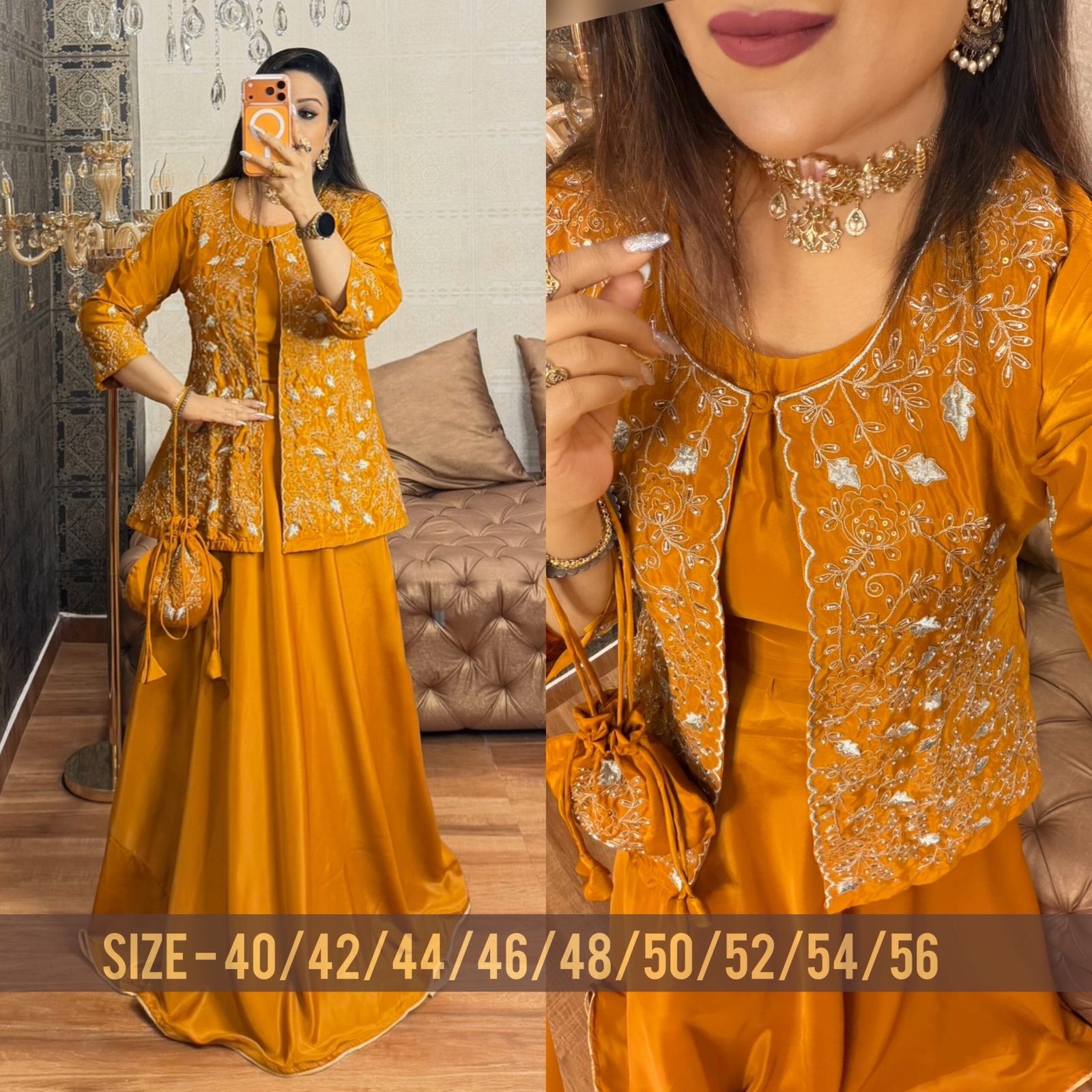 Fusion wear potli outfit