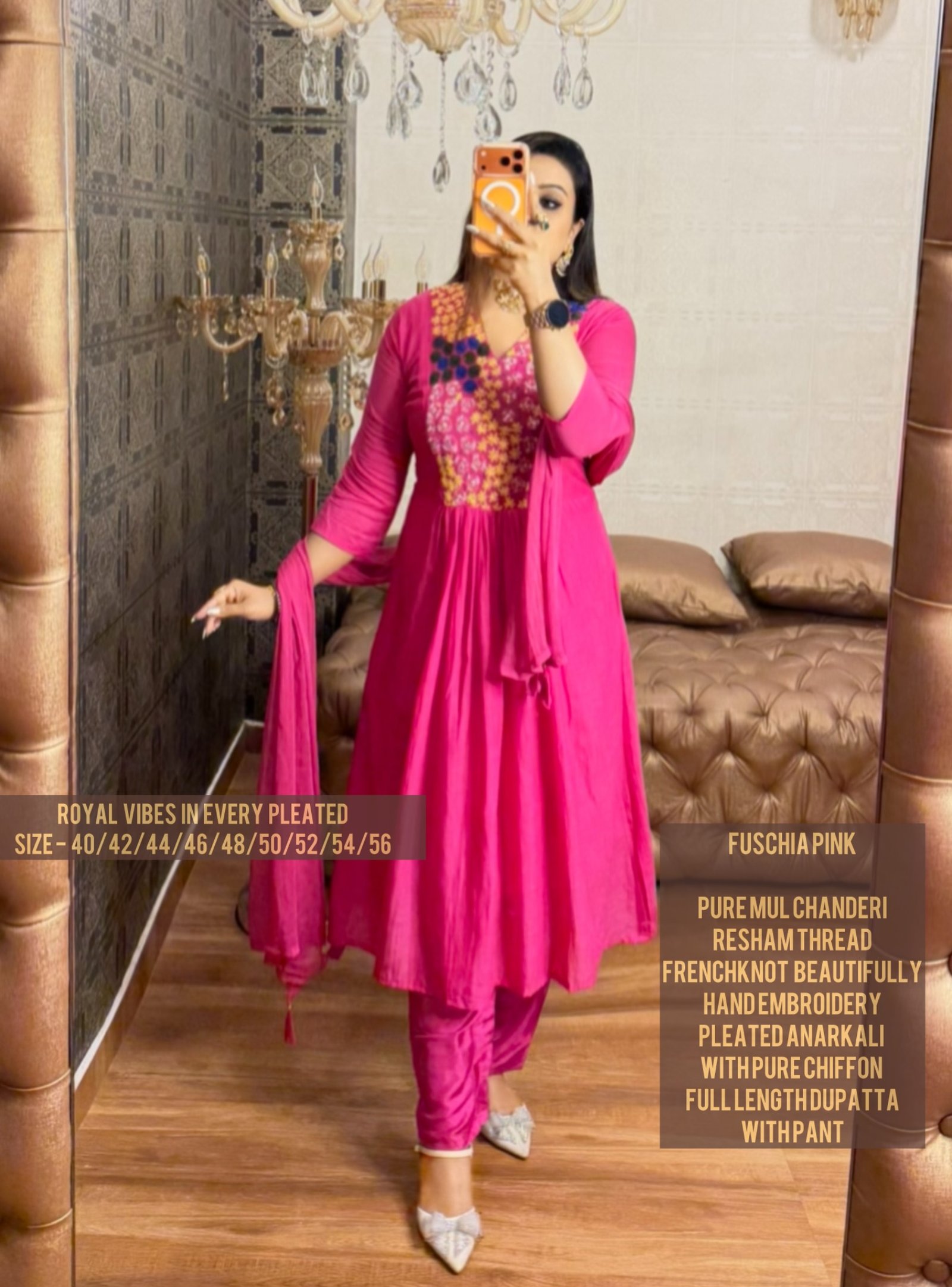 PURE MUL CHANDERI 3PC SET